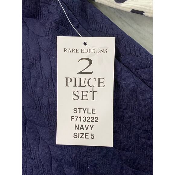 RARE EDITIONS Toddler Girls Knit Jumper with Heart Pattern Top - Picture 6 of 7